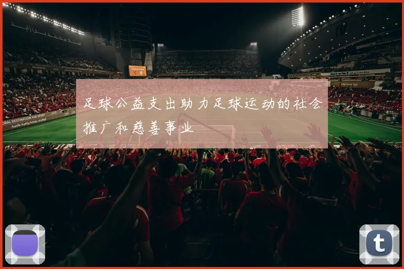 足球公益支出助力足球运动的社会推广和慈善事业